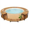 Spa Surround 273x53 Cm Solid Acacia Wood 2 Spa Surround 273x53 Cm Solid Acacia Wood -Room Spa Surround 273x53 cm Solid Acacia Wood 457537 0