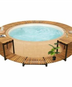 Spa Surround 273x53 Cm Solid Acacia Wood