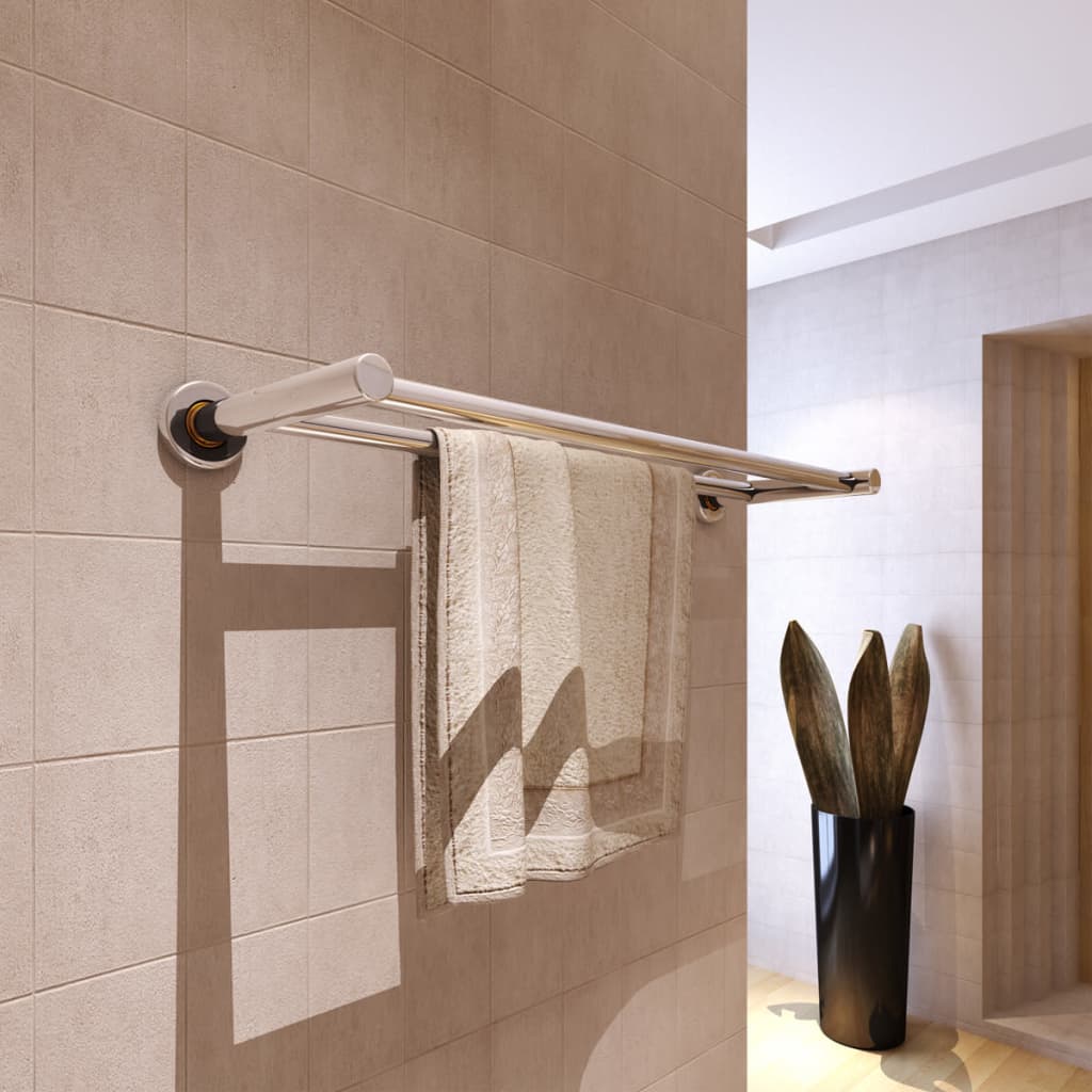 Stainless Steel Towel Rack 2 Tubes Stainless Steel Towel Rack 2 Tubes -Room Stainless Steel Towel Rack 2 Tubes 429316 0