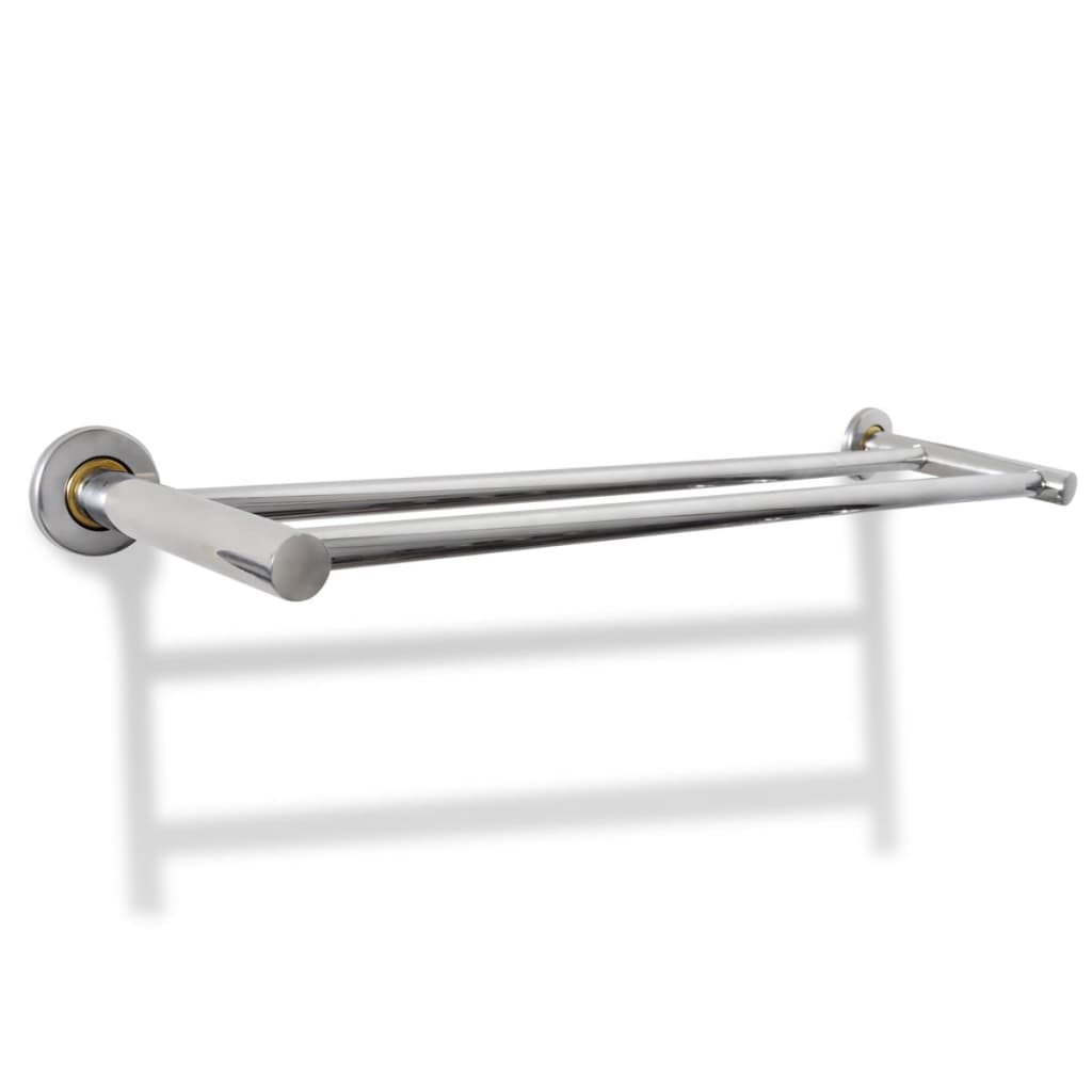 Stainless Steel Towel Rack 2 Tubes Stainless Steel Towel Rack 2 Tubes -Room Stainless Steel Towel Rack 2 Tubes 429316 1
