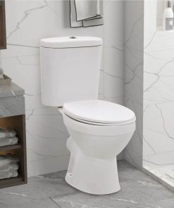 Standing Toilet With Cistern And Soft Close Seat Ceramic White