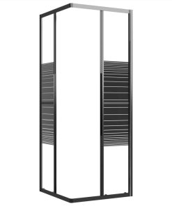 Stripe Shower Cabin ESG 70x70x180 Cm Black -Room Stripe Shower Cabin ESG 70x70x180 cm Black 514227 5