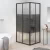 Stripe Shower Cabin ESG 80x70x180 Cm Black 2 Stripe Shower Cabin ESG 80x70x180 Cm Black -Room Stripe Shower Cabin ESG 80x70x180 cm Black 514229 0