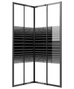 Stripe Shower Cabin ESG 80x70x180 Cm Black -Room Stripe Shower Cabin ESG 80x70x180 cm Black 514229 4