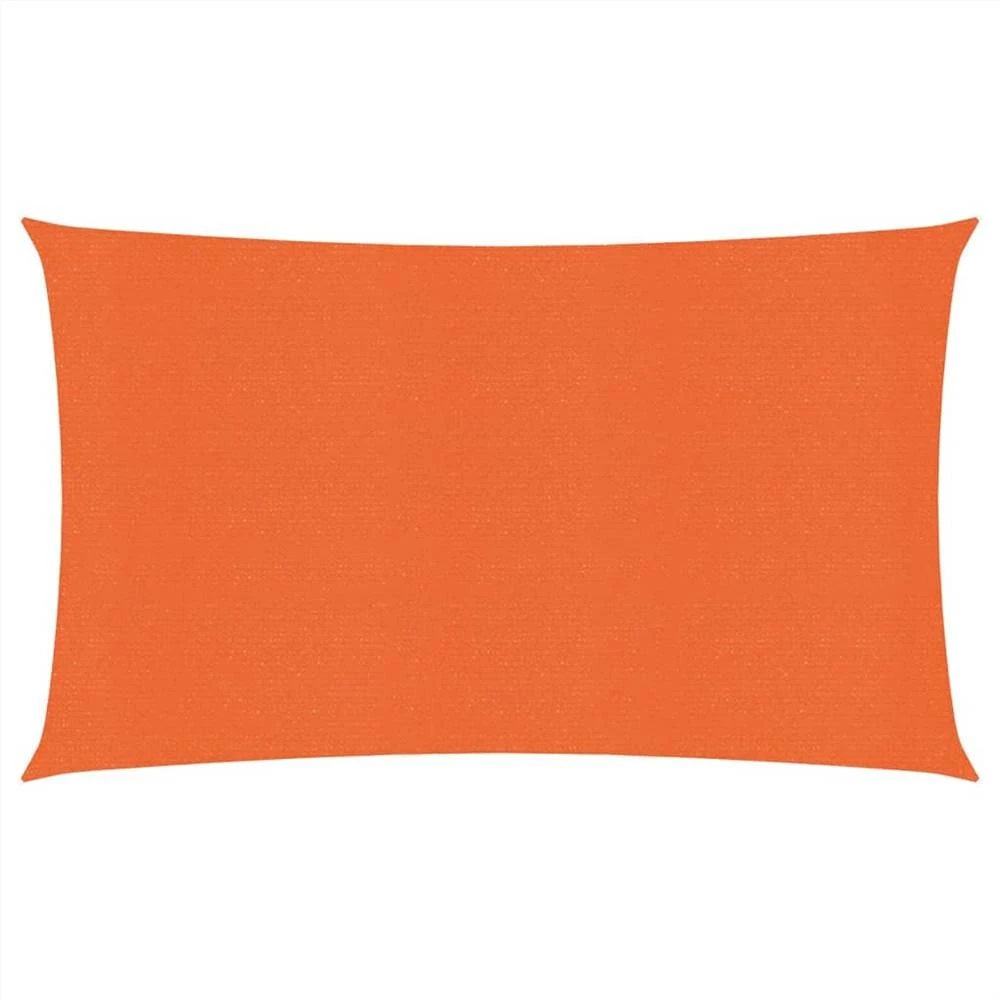 Sunshade Sail 160 G/m² Orange 2.5x5 M HDPE
