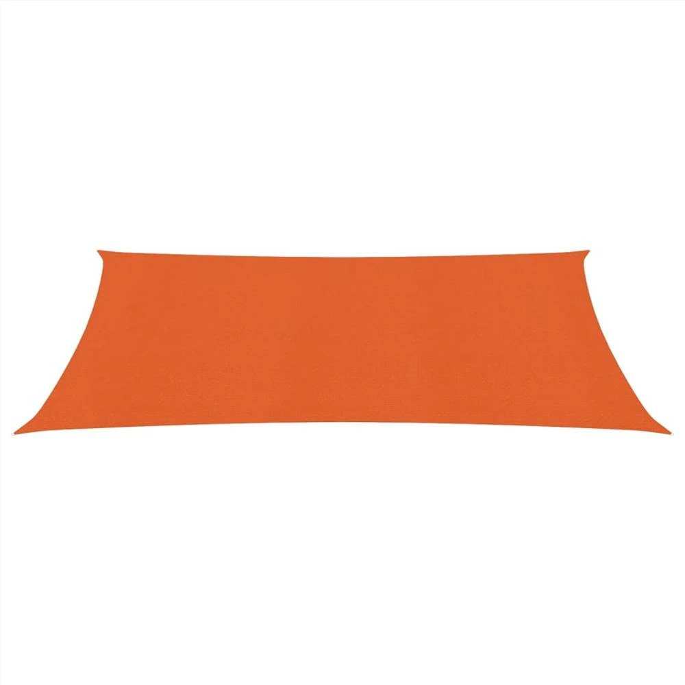 Sunshade Sail 160 G/m² Orange 2.5x5 M HDPE - Image 3