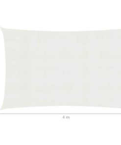 Sunshade Sail 160 G/m² White 2.5x4 M HDPE -Room Sunshade Sail 160 g m White 2 5x4 m HDPE 438201 5