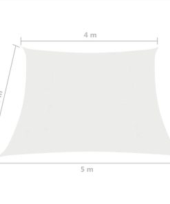 Sunshade Sail 160 G/m² White 4/5x3 M HDPE -Room Sunshade Sail 160 g m White 4 5x3 m HDPE 438120 5