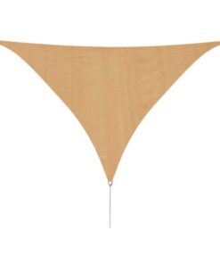 Sunshade Sail HDPE Triangular 5x5x5 M Beige