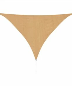 Sunshade Sail HDPE Triangular 5x5x5 M Beige