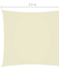 Sunshade Sail Oxford Fabric Rectangular 2x2.5 M Cream 7 Sunshade Sail Oxford Fabric Rectangular 2x2.5 M Cream -Room Sunshade Sail Oxford Fabric Rectangular 2x2 5 m Cream 466740 5