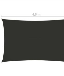 Sunshade Sail Oxford Fabric Rectangular 2x4.5 M Anthracite -Room Sunshade Sail Oxford Fabric Rectangular 2x4 5 m Anthracite 465474 5