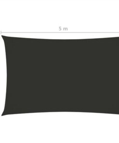 Sunshade Sail Oxford Fabric Rectangular 2x5 M Anthracite -Room Sunshade Sail Oxford Fabric Rectangular 2x5 m Anthracite 467305 5