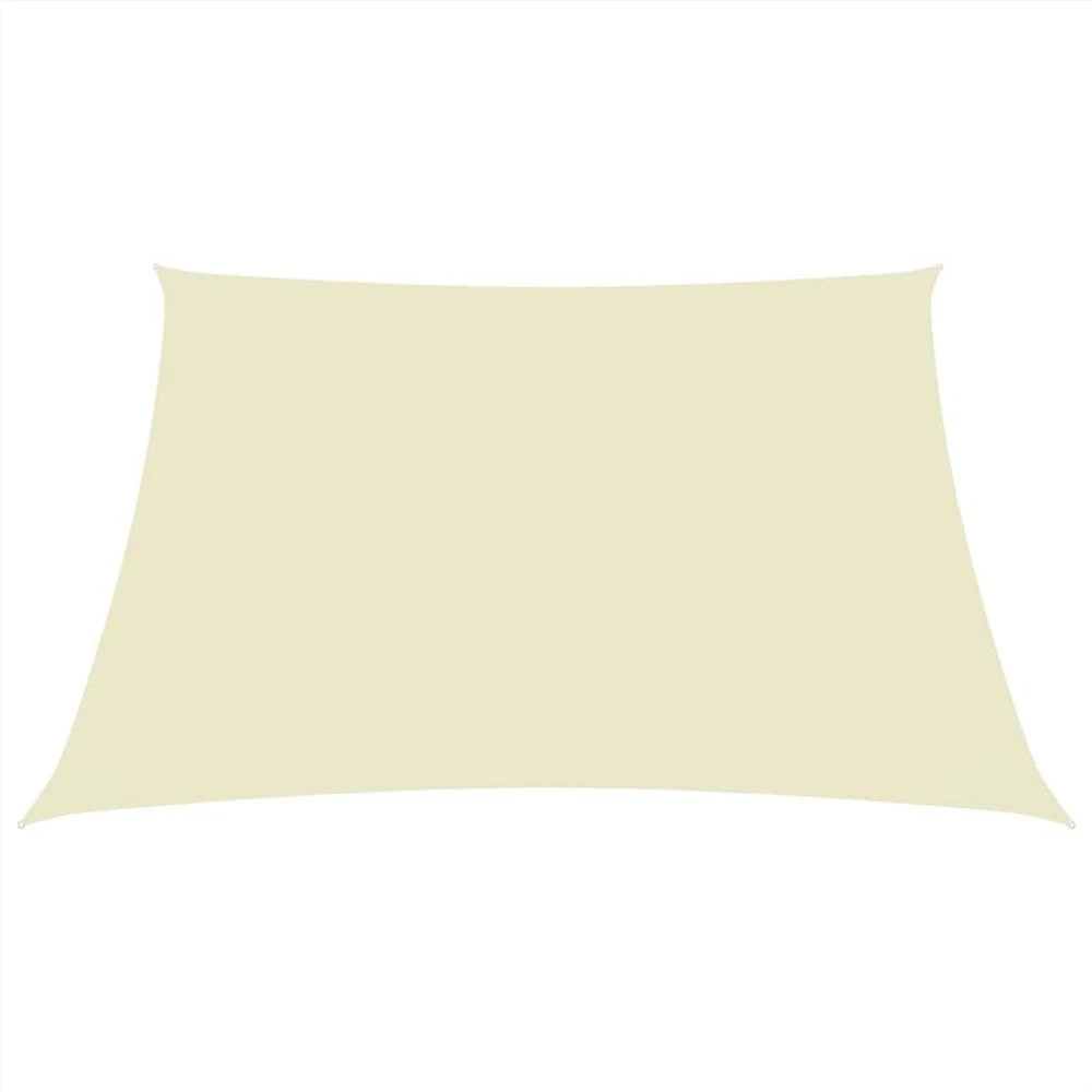 Sunshade Sail Oxford Fabric Rectangular 5x6 M Cream - Image 3