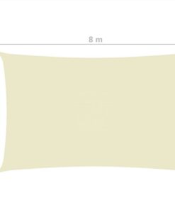 Sunshade Sail Oxford Fabric Rectangular 5x8 M Cream -Room Sunshade Sail Oxford Fabric Rectangular 5x8 m Cream 464662 5