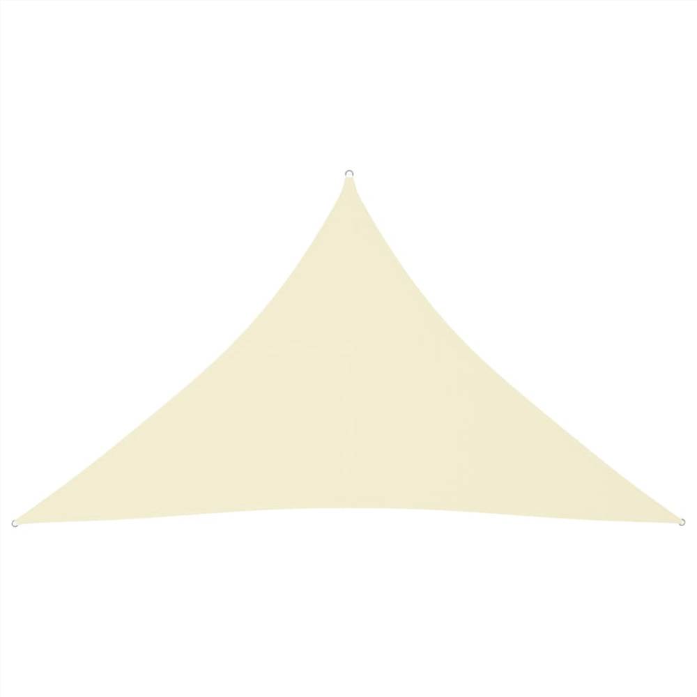 Sunshade Sail Oxford Fabric Triangular 2.5x2.5x3.5 m Cream Sunshade Sail Oxford Fabric Triangular 2.5x2.5x3.5 M Cream -Room Sunshade Sail Oxford Fabric Triangular 2 5x2 5x3 5 m Cream 465763 0