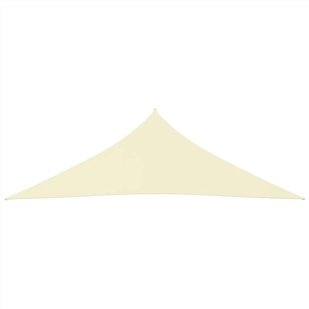Sunshade Sail Oxford Fabric Triangular 2.5x2.5x3.5 M Cream - Image 3