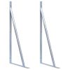 Support Brackets For Fence Post 2 Pcs Galvanised Steel -Room Support Brackets for Fence Post 2 pcs Galvanised Steel 465433 0