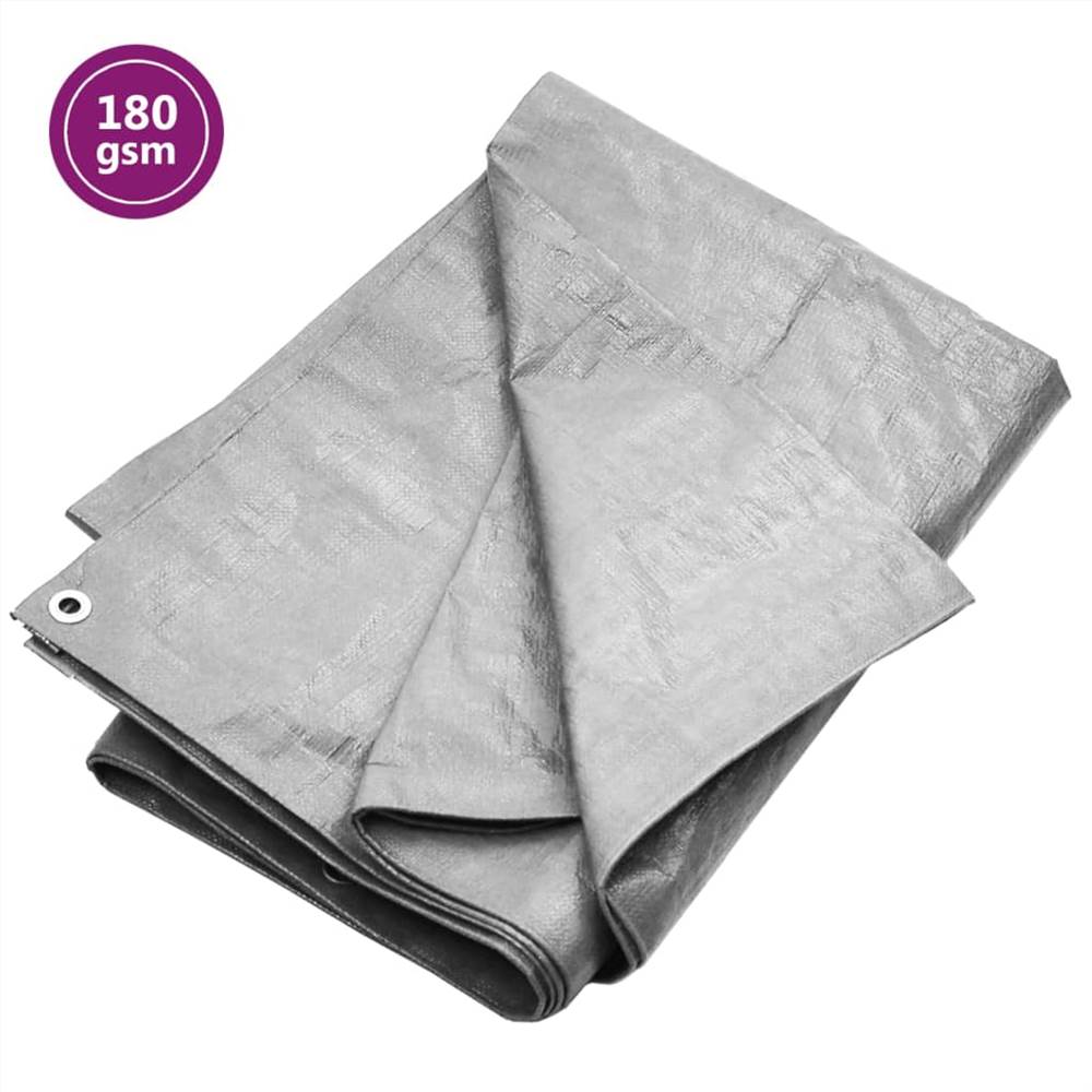 Tarpaulin 180 g/m² 8x10 m Grey HDPE Tarpaulin 180 G/m² 8x10 M Grey HDPE -Room Tarpaulin 180 g m 8x10 m Grey HDPE 517568 0