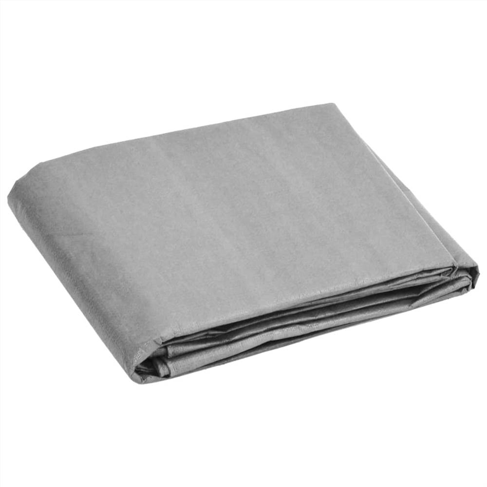 Tarpaulin 180 g/m² 8x10 m Grey HDPE Tarpaulin 180 G/m² 8x10 M Grey HDPE -Room Tarpaulin 180 g m 8x10 m Grey HDPE 517568 1