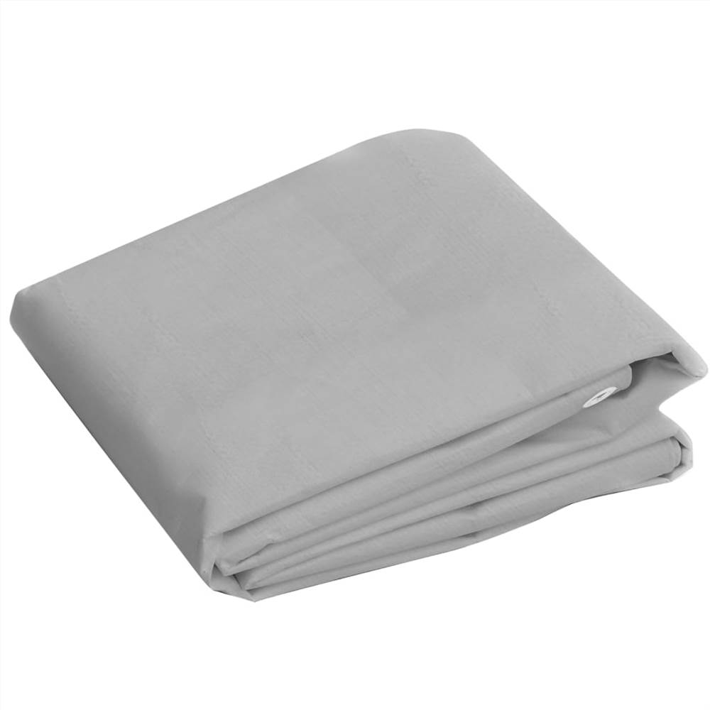 Tarpaulin 260 g/m² 3x6 m Grey HDPE Tarpaulin 260 G/m² 3x6 M Grey HDPE -Room Tarpaulin 260 g m 3x6 m Grey HDPE 517612 1