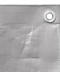 Tarpaulin 260 G/m² 3x6 M Grey HDPE 4 Tarpaulin 260 G/m² 3x6 M Grey HDPE -Room Tarpaulin 260 g m 3x6 m Grey HDPE 517612 2