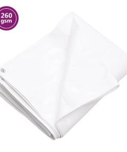 Tarpaulin 260 G/m² 3x6 M White HDPE