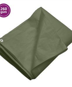 Tarpaulin 260 G/m² 6x12 M Green HDPE
