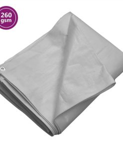 Tarpaulin 260 G/m² 6x6 M Grey HDPE