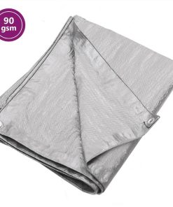 Tarpaulin 90 G/m² 3x3 M Grey HDPE