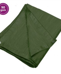 Tarpaulin 90 G/m² 6x8 M Green HDPE
