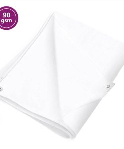 Tarpaulin 90 G/m² 8x10 M White HDPE