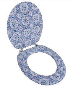Toilet Seat With MDF Lid Porcelain Design
