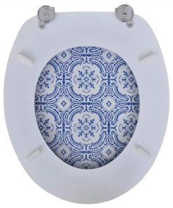 Toilet Seat With MDF Lid Porcelain Design 6 Toilet Seat With MDF Lid Porcelain Design -Room Toilet Seat with MDF Lid Porcelain Design 454342 4