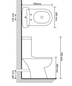 Toilet With Cistern Black -Room Toilet With Cistern Black 455151 5
