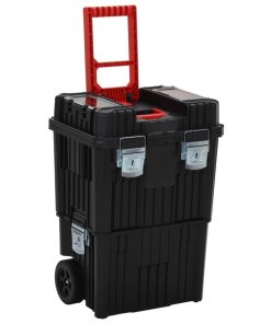 Toolbox Trolley Black And Red Polypropylene