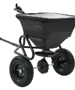 Tow Behind Salt Spreader PVC And Steel 125x74x79 Cm 45 L