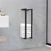 Towel Rack Black 12.5x12.5x60 Cm Iron -Room Towel Rack Black 12 5x12 5x60 cm Iron 470935 0
