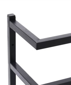 Towel Rack Black 24x12x96 Cm Steel -Room Towel Rack Black 24x12x96 cm Steel 483085 5
