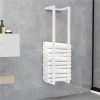 Towel Rack White 25x20x95 Cm Steel -Room Towel Rack White 25x20x95 cm Steel 483119 0