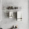 Towel Rack White 95x25x22 Cm Iron