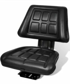 Tractor Seat With Backrest Black