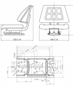 Tractor Seat With Backrest Black -Room Tractor Seat with Backrest Black 445707 5