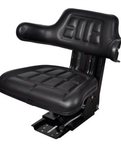 Tractor Seat With Suspension Black