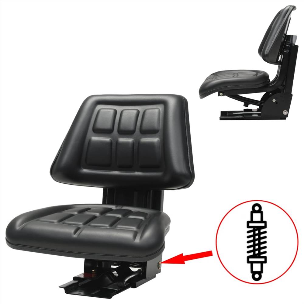 Tractor Seat with Suspension Black Tractor Seat With Suspension Black -Room Tractor Seat with Suspension Black 451310 0