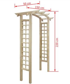 Trellis Arch 150x50x220 Cm Wood -Room Trellis Arch 150x50x220 cm Wood 439264 3