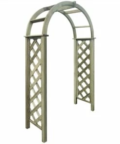 Trellis Arch Green Impregnated Pinewood