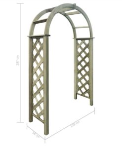 Trellis Arch Green Impregnated Pinewood -Room Trellis Arch Green Impregnated Pinewood 438527 3