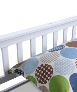 Twin Size Pull-out Combination Pine Bed Frame With Headboard And Footboard - White -Room Twin Bed with trundle White 456460 3