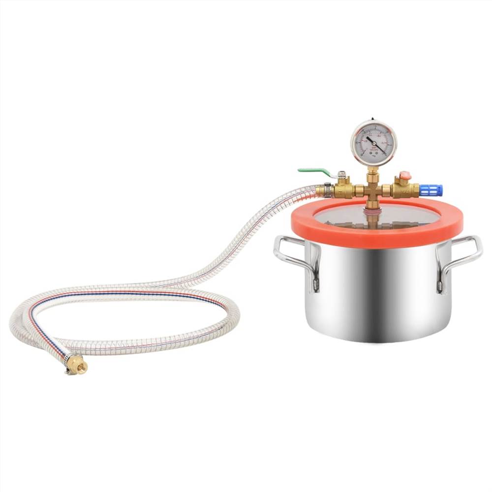 Vacuum Chamber with 2-stage Pump 3.7 L Vacuum Chamber With 2-stage Pump 3.7 L -Room Vacuum Chamber with 2 stage Pump 3 7 L 512538 5